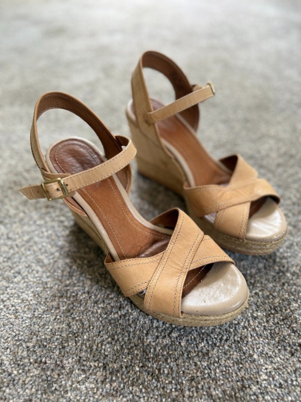 Clarks wedge espadrilles sandals